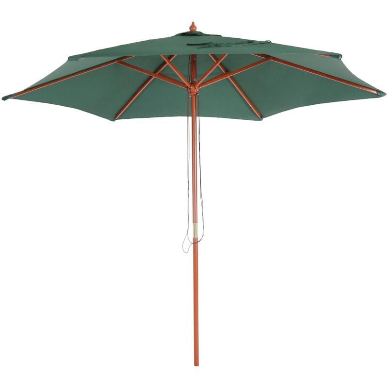foto del prodotto ombrellone giardino spiaggia n81 florida 300cm poliestere verde oliva