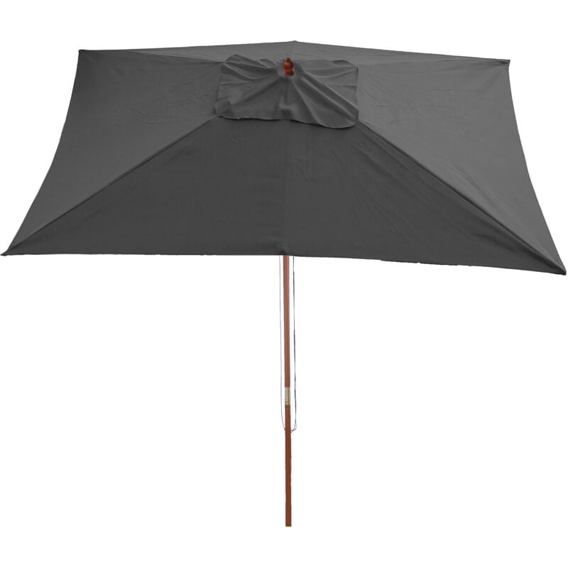 foto del prodotto ombrellone giardino spiaggia n83 florida 3x2m poliestere antracite