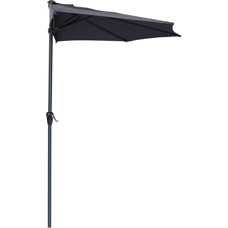 foto del prodotto ombrellone half antracite diam. 2,7 m