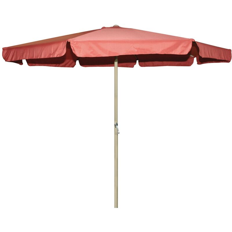 foto del prodotto ombrellone in alluminio tondo con bordo 350cm salmone garden deluxe collection