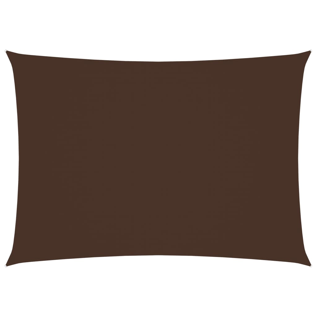 foto del prodotto ombrellone in tessuto vela rettangolare tessuto oxford 3 x 4,5 m marrone 02 0009673