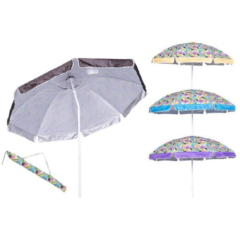 foto del prodotto ombrellone mare 200 cm snodo 32 stecche nylon borsa 4 modelli assortiti 4096242 trade shop traesio