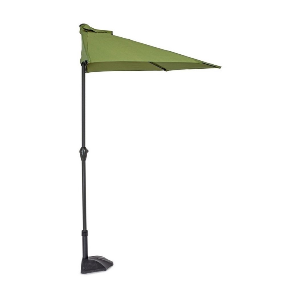 foto del prodotto ombrellone mezzaluna con snodo bizzotto kalife 2.7mt olive 0795739