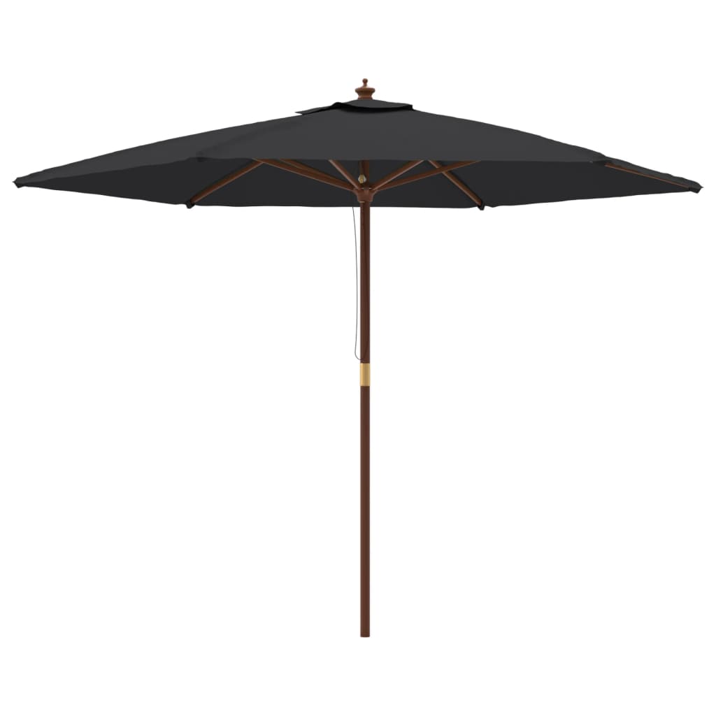 foto del prodotto ombrellone mobile da giardino con palo in legno 299 x 240 cm nero 02 0008344