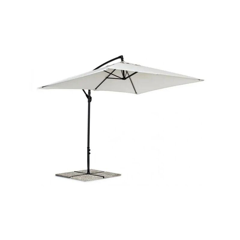 foto del prodotto ombrellone mod viro 4x4 mt a braccio decentrato alluminio colore beige m0469 21