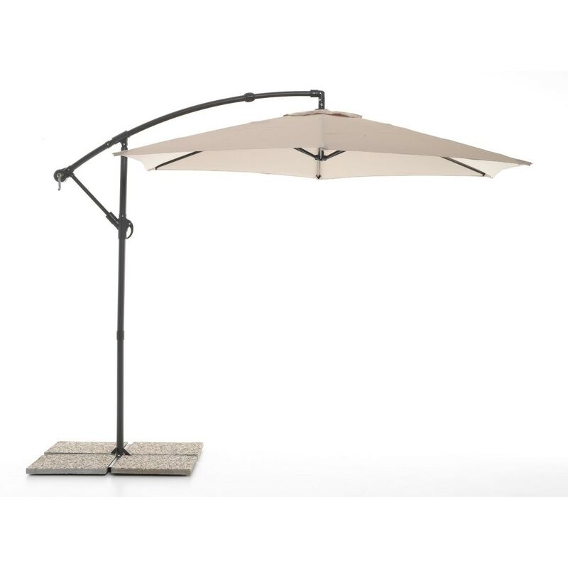 foto del prodotto ombrellone moon diam. 3 metri ecru 300x230 h cm