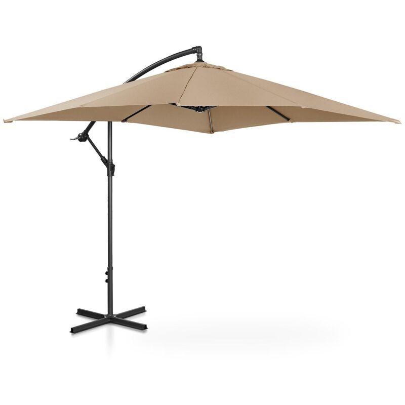 foto del prodotto ombrellone offset tortora rettangolare 250 x 250 cm inclinabile