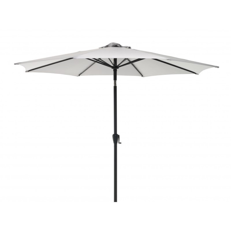 foto del prodotto ombrellone ottagonale da giardino con snodo bianco e antracite palmbeach diametro 300x h230 cm