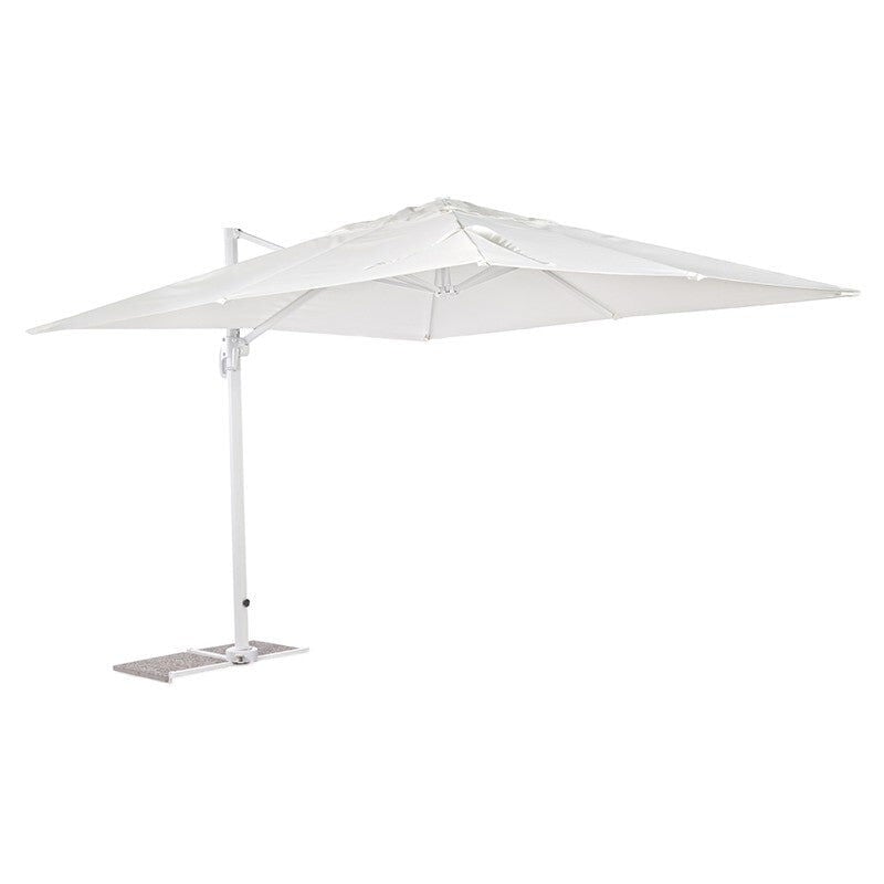 foto del prodotto ombrellone palo laterale sunny bay in alluminio verniciato da giardino e balcone 3 x 3 mt moka