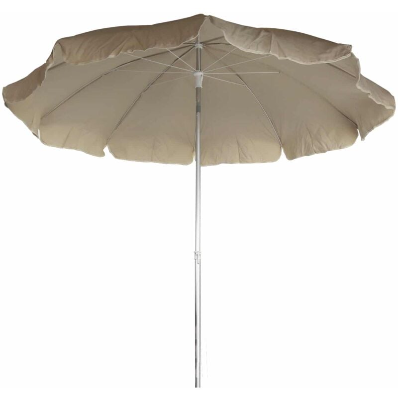foto del prodotto ombrellone parasole da giardino chillvert hampton alluminio fisso 240 beige