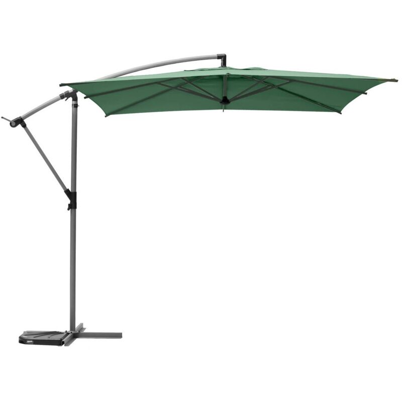 foto del prodotto ombrellone quadrato offset manoa, verde oliva, d2,5x2,5 m, acciaio hesp ride