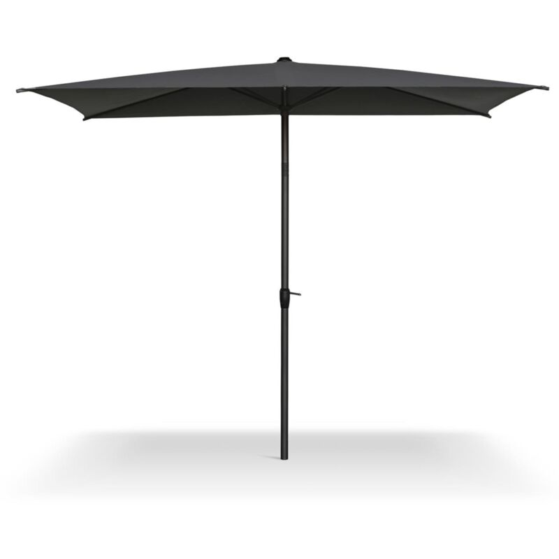 foto del prodotto ombrellone quadrato per balconi e veranda orientabile con snodo 2x3 metri grigio