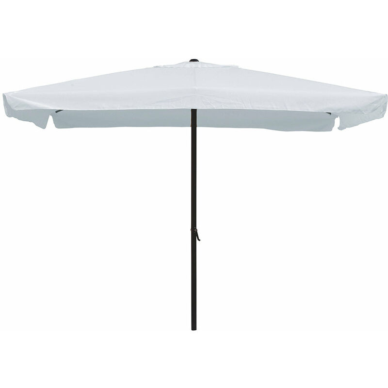 foto del prodotto ombrellone rettangolare da giardino 2x3 m palo 48 mm struttura in acciaio esterno bianco