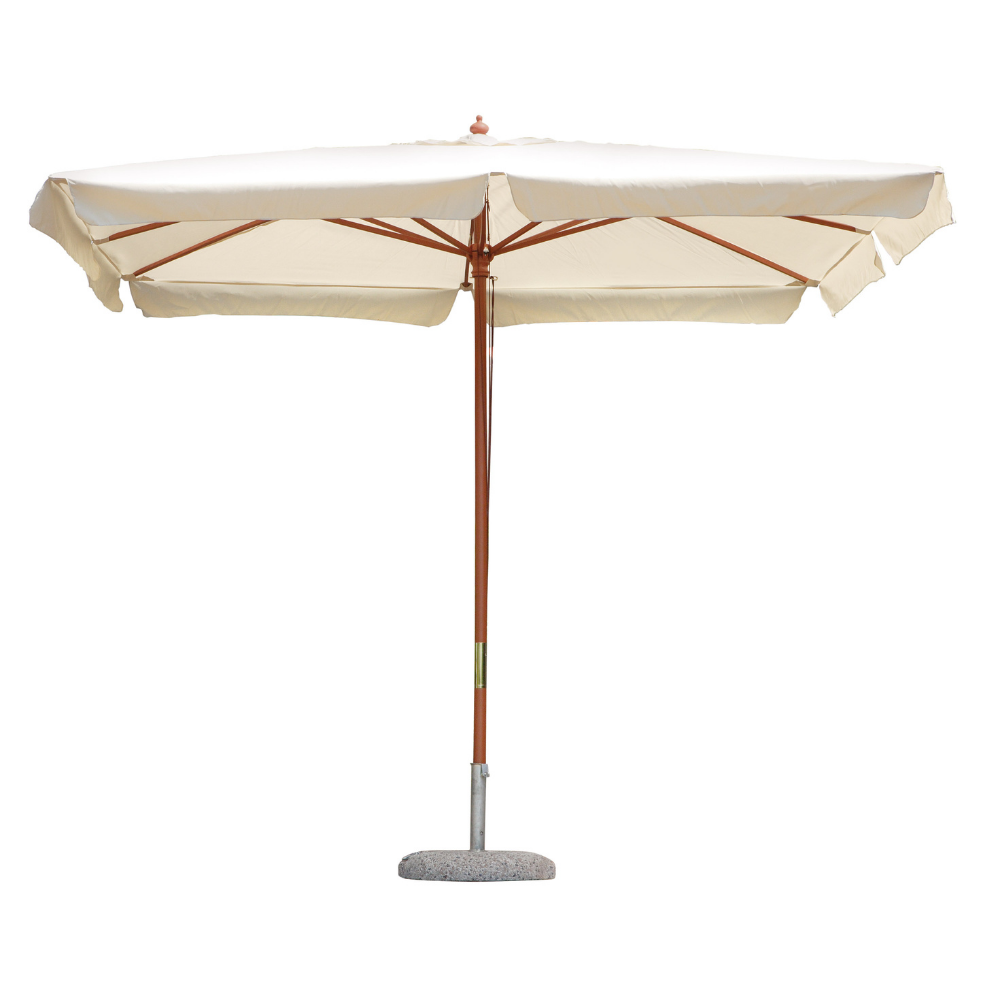 foto del prodotto ombrellone rettangolare da giardino 3 2 mt in legno con palo centrale con carrucola tomaino 1005