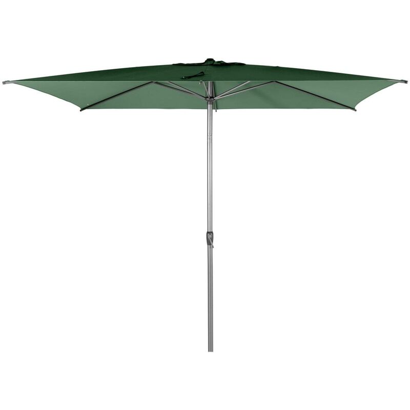 foto del prodotto ombrellone rettangolare diritto in alluminio loompa verde oliva 3x2m hesp ride