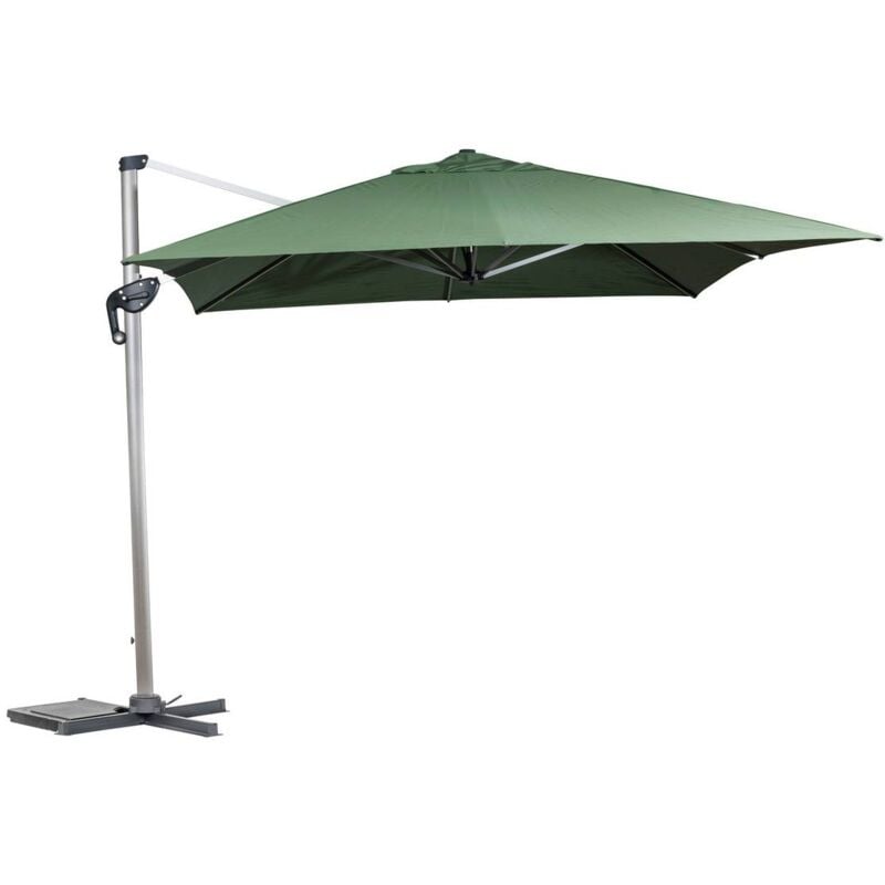 foto del prodotto ombrellone rettangolare equador 4 x 3 m, verde oliva, in alluminio e poliestere hesp ride