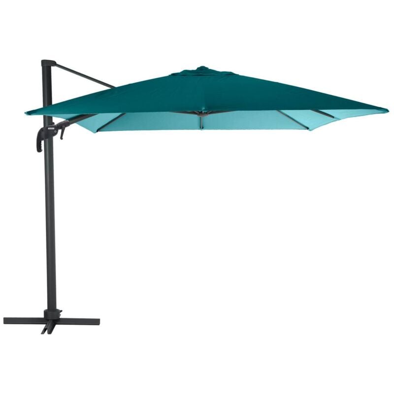 foto del prodotto ombrellone rettangolare reclinabile in alluminio elea blu anatra 4x3m hesp ride