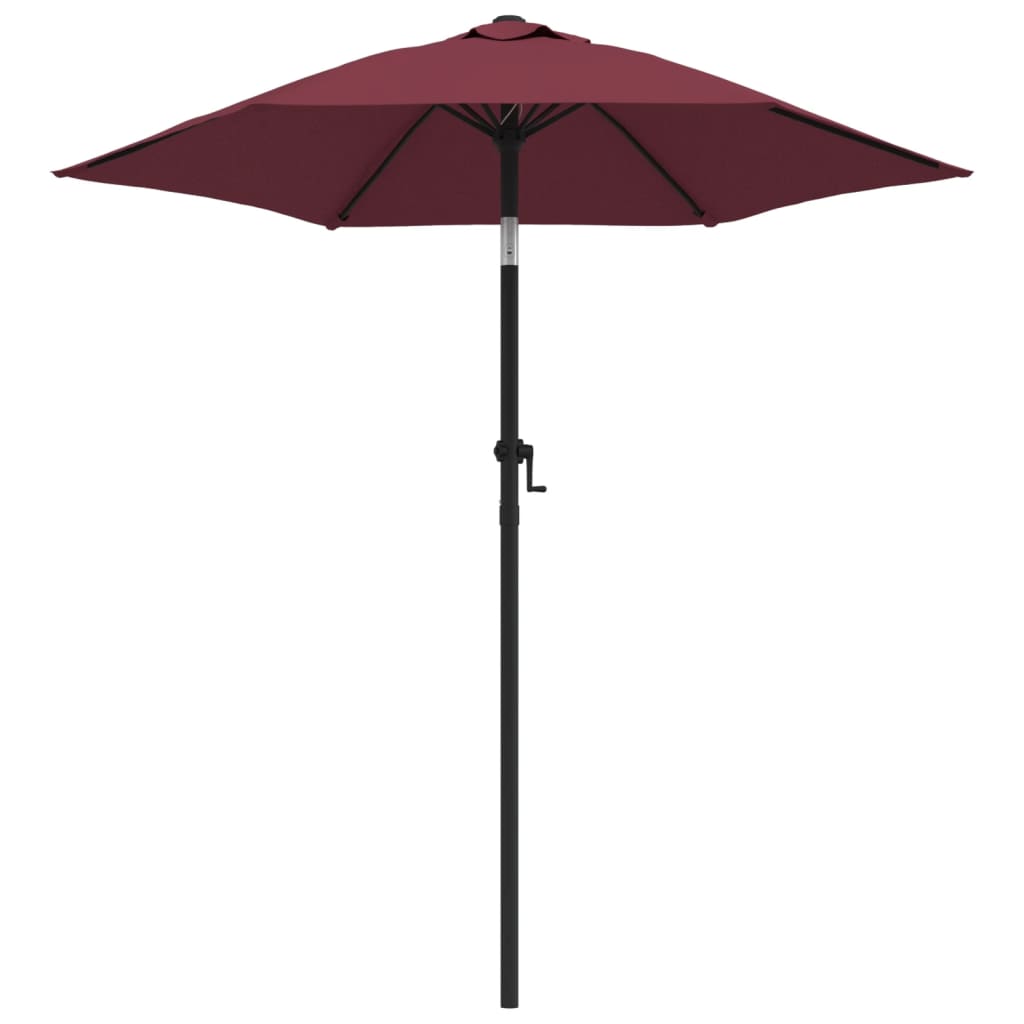 foto del prodotto ombrellone rosso borgogna 200x224 cm in alluminio vidaxl