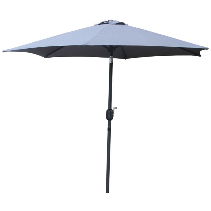 foto del prodotto ombrellone rotondo grigio 2,5 x 2,5 m come
