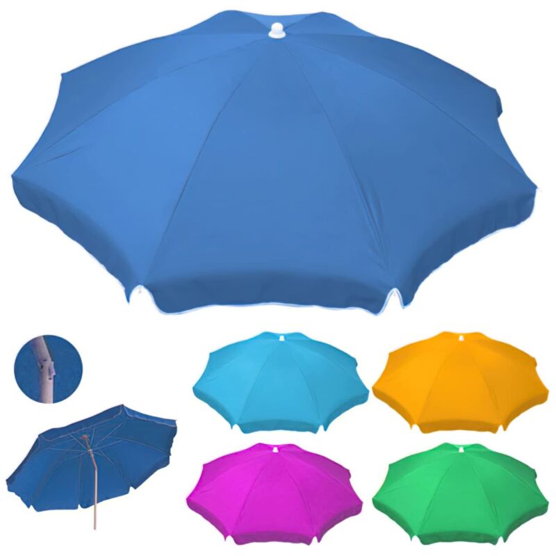 foto del prodotto ombrellone spiaggia acciaio poly t.unita 180cm 32mm papillon