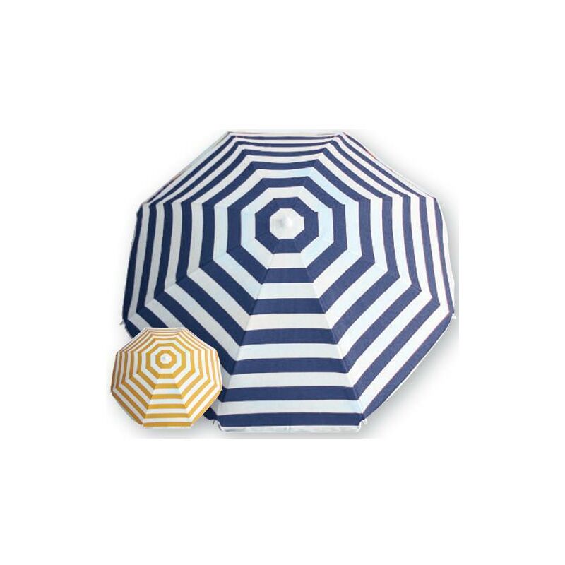 foto del prodotto ombrellone spiaggia alluminio poly a righe 200cm 32mm papillon