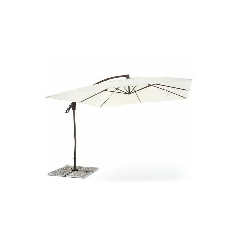 foto del prodotto ombrellone suitset 3x3 ecru marmette escluse