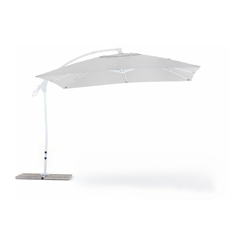 foto del prodotto ombrellone suitset 3x3 grigio marmette escluse