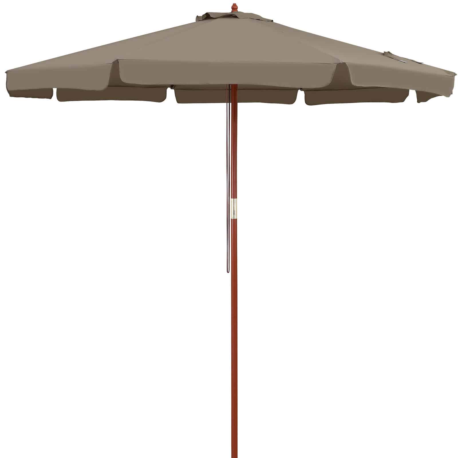 foto del prodotto ombrellone tortora 330cm protezione uv50 