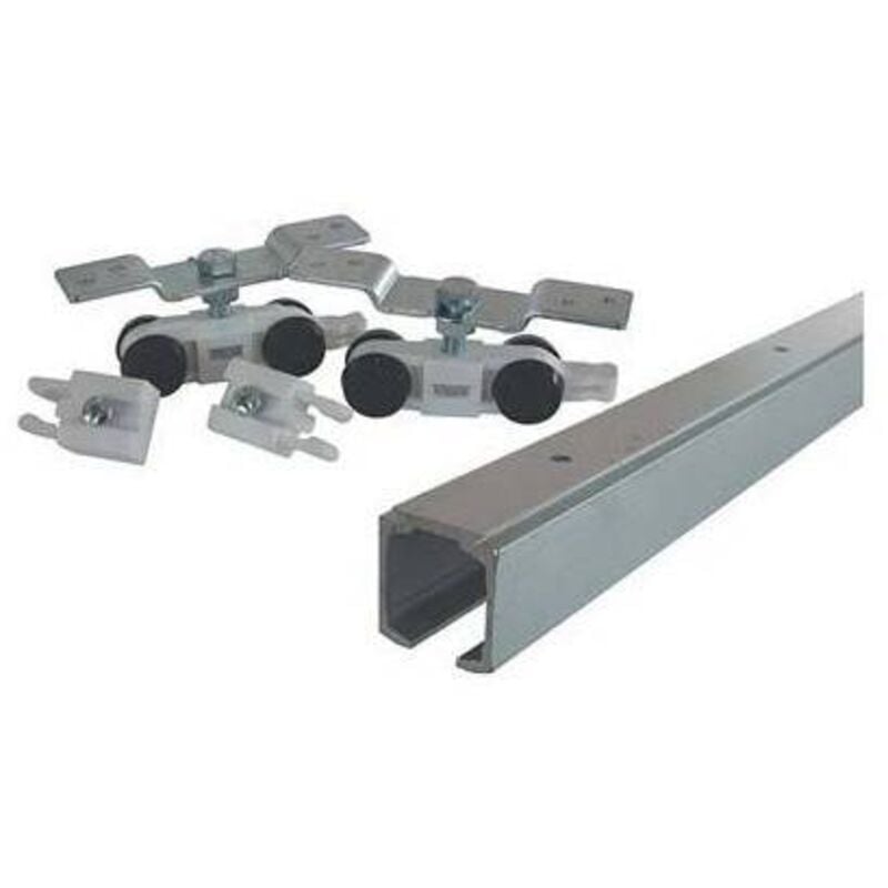 foto del prodotto omge porta scorrevole a soffitto in kit 1400 mustad scale cm 155 x porta cm 71 90
