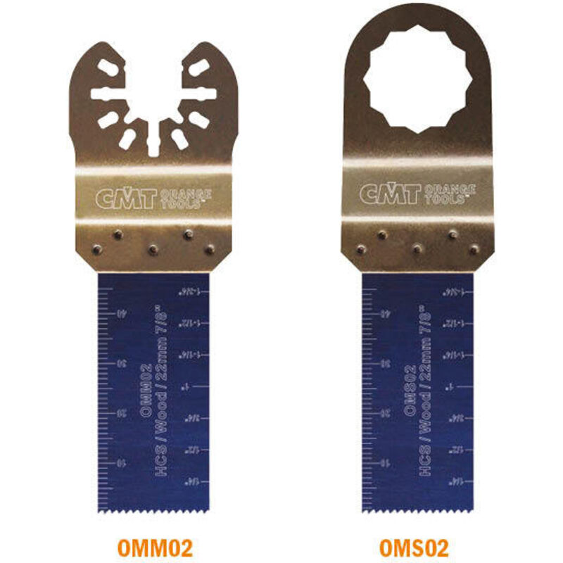 foto del prodotto omm02 x5 5 lame per taglio legno hcs 22x48mm 18tpi u