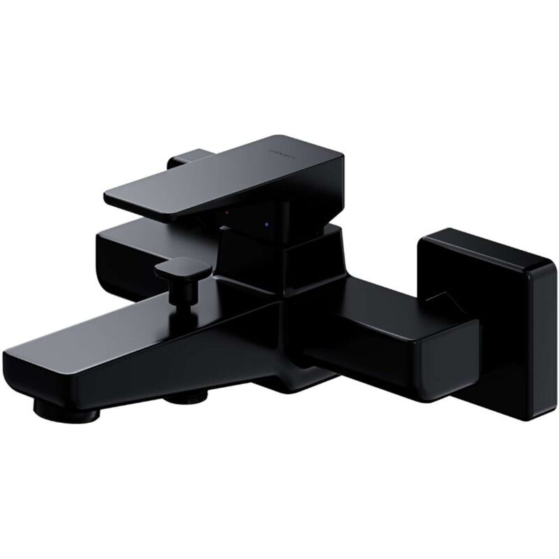 foto del prodotto omnires parma miscelatore per vasca da bagno, nero opaco pm7430bl