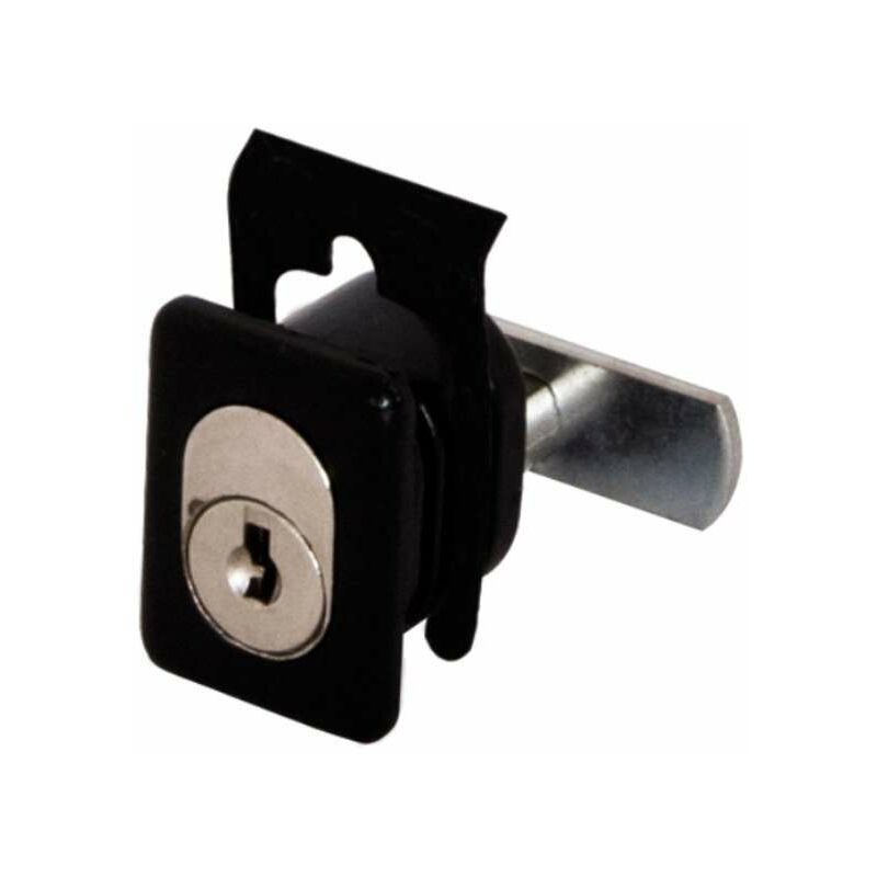 foto del prodotto omr serratura per mobili nero 23x32 mm