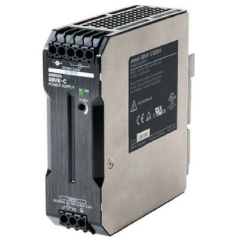 foto del prodotto omron alimentatore switching monofase 24v 5a classe a din s8vkc12024