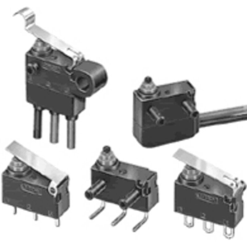 foto del prodotto omron d2hw c203mr microinterruttore 12 v dc 2 a 1x off on 1 pz. sacchetto