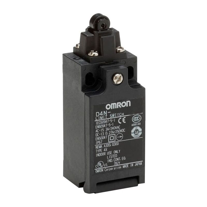 foto del prodotto omron finecorsa con pulsante e rotella in plastica na nc d4n1132 17012000