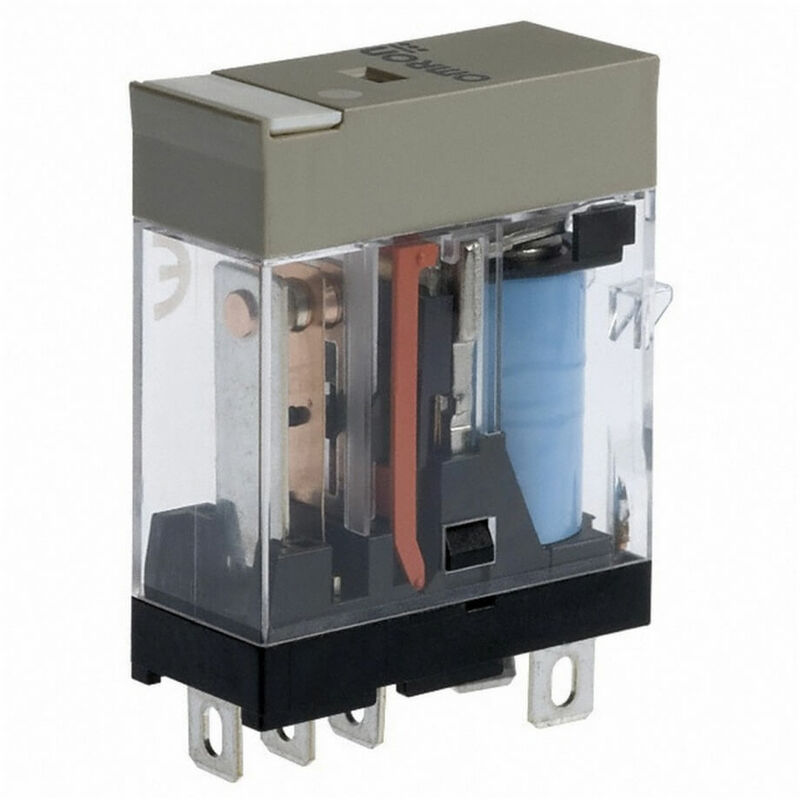 foto del prodotto omron rel monostabile serie g2r 2, dpdt, bobina 24v cc, a innesto