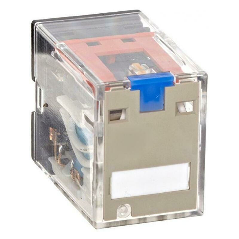foto del prodotto omron rele commutatore 4spdt, 5 a 250 vca,term inn,led puls my4in24dcs 15221