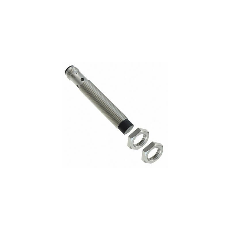 foto del prodotto omron sensore induttivo, nichel ottone, corpo lungo, m12, non schermato, 8 mm, cc, 3 fili, pnp na, connettore plug in m12