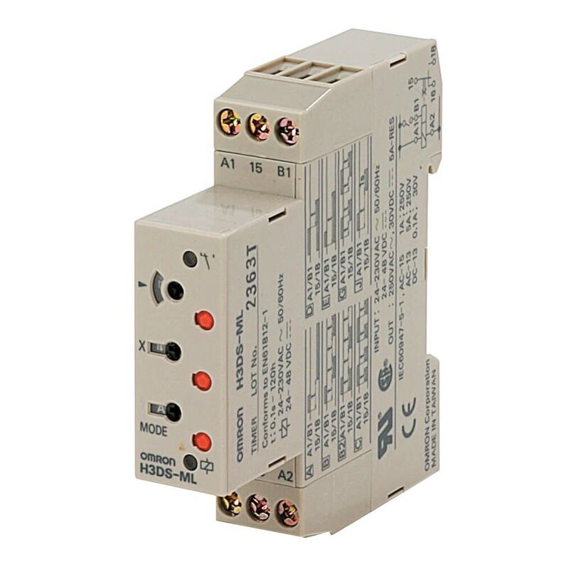 foto del prodotto omron temporizzatore multifunzione 230vac 24vdc h3dsmlacdc 23778
