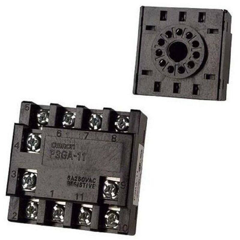 foto del prodotto omron zoccolo undecal fronte quadro term vite p3ga11