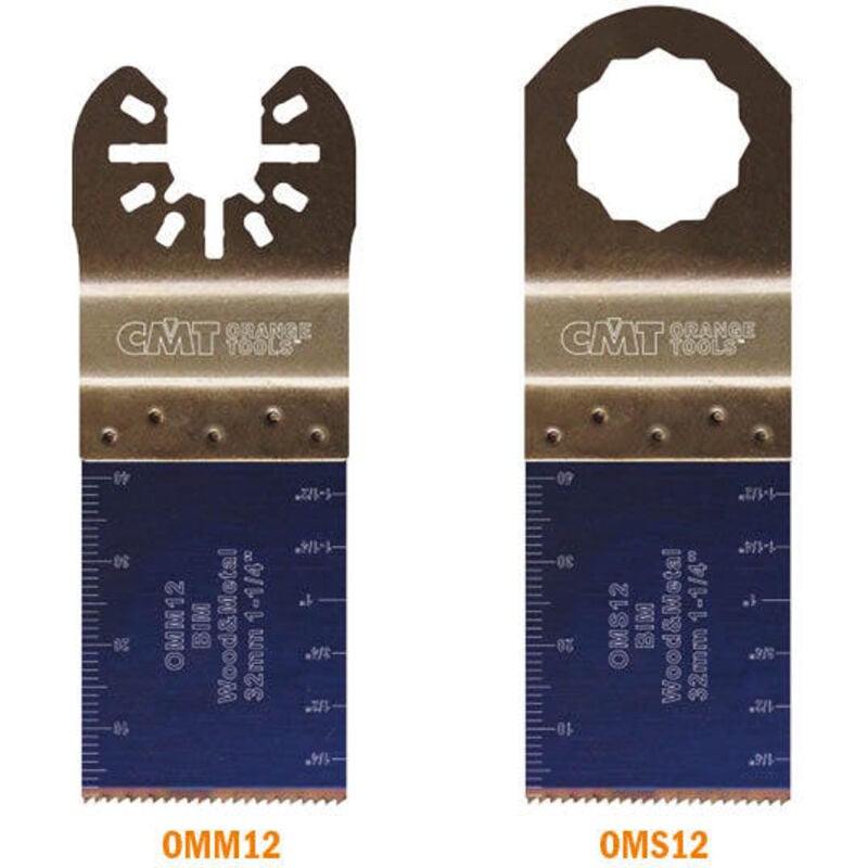 foto del prodotto oms12 x5 5 lame per taglio legno metallo bim 32x40mm 18tpi o