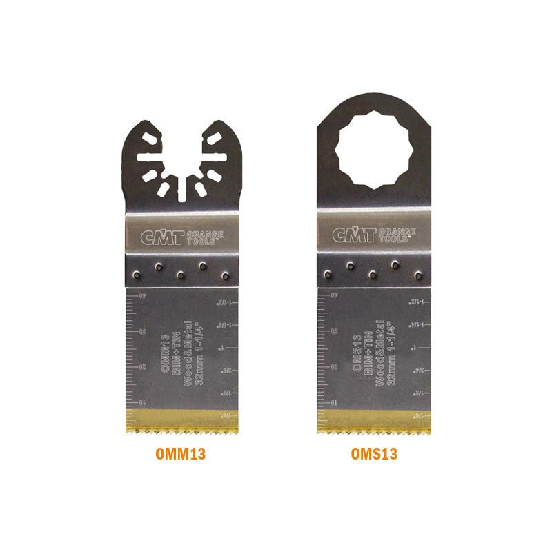 foto del prodotto oms13 x5 5 lame per taglio legno metallo bim tin 32x40mm 18tpi o