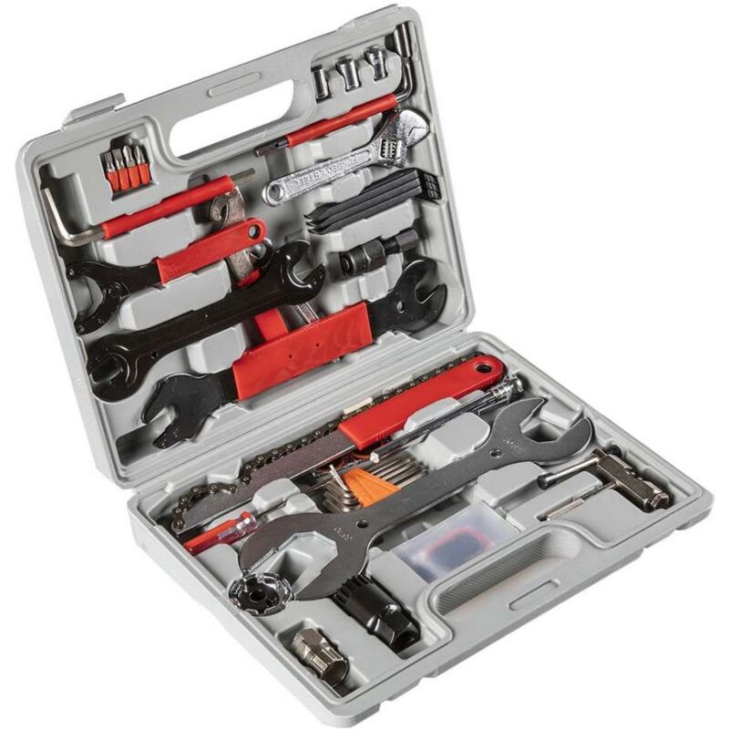 foto del prodotto on bike - kit riparazione bici in valigietta 44 pz universale 3,05 kg