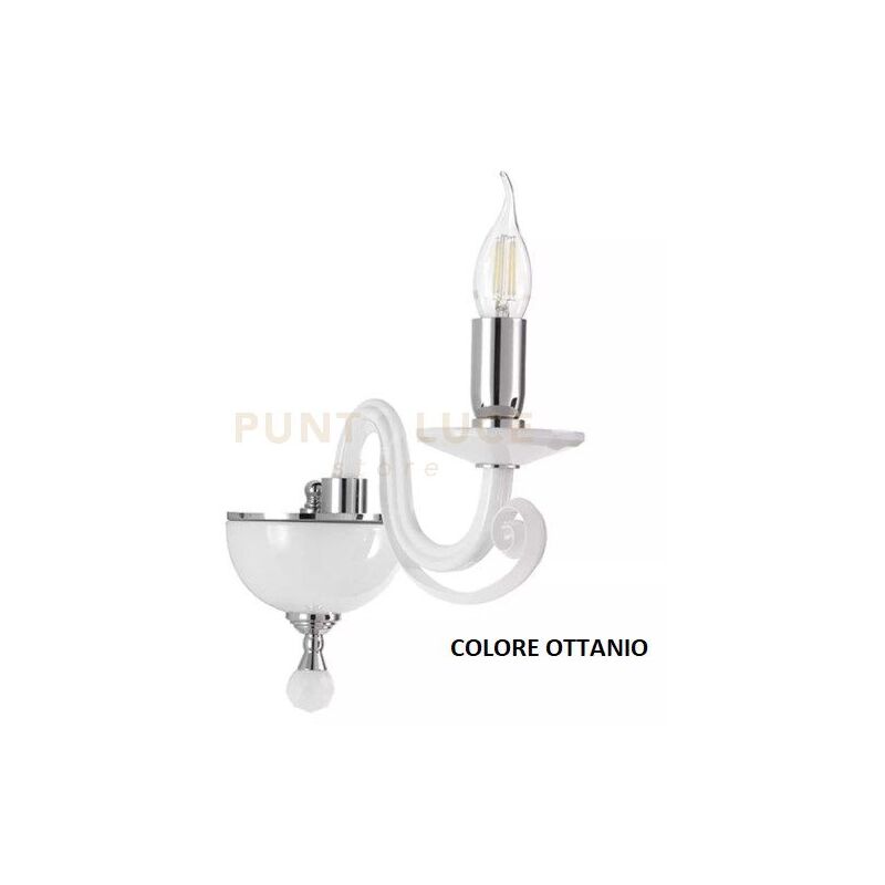 foto del prodotto ondaluce applique in vetro soffiato 1306 1 luce ap.1306 1 ott ottanio