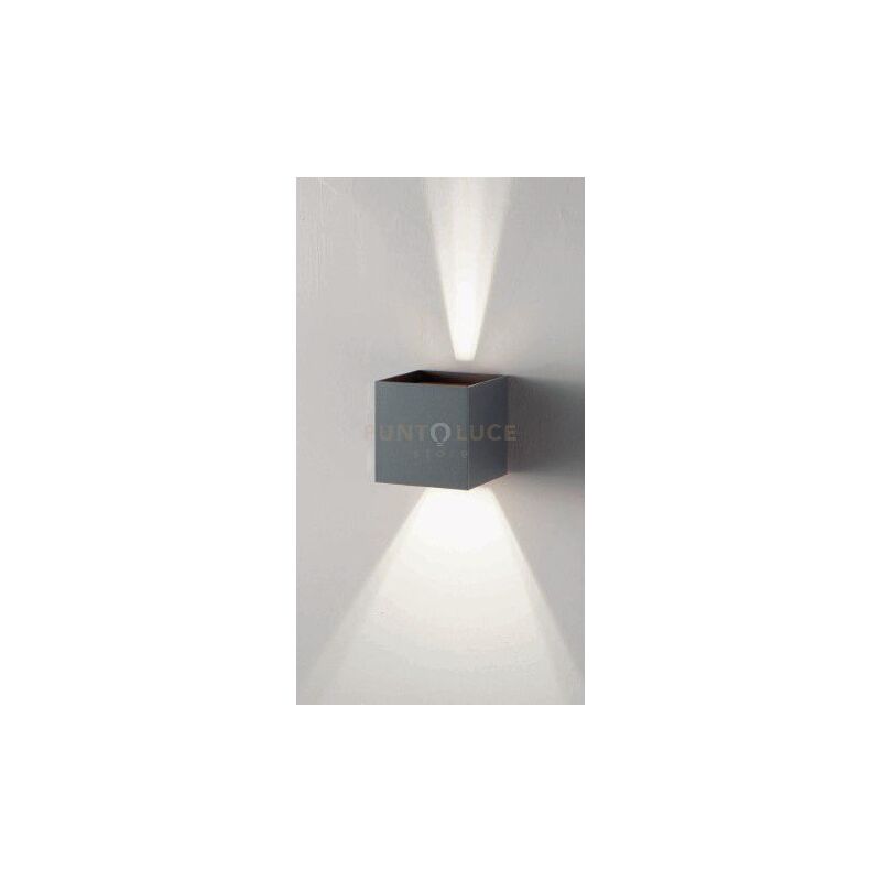 foto del prodotto ondaluce applique per esterni cube antracite ap.cube antr 3000k