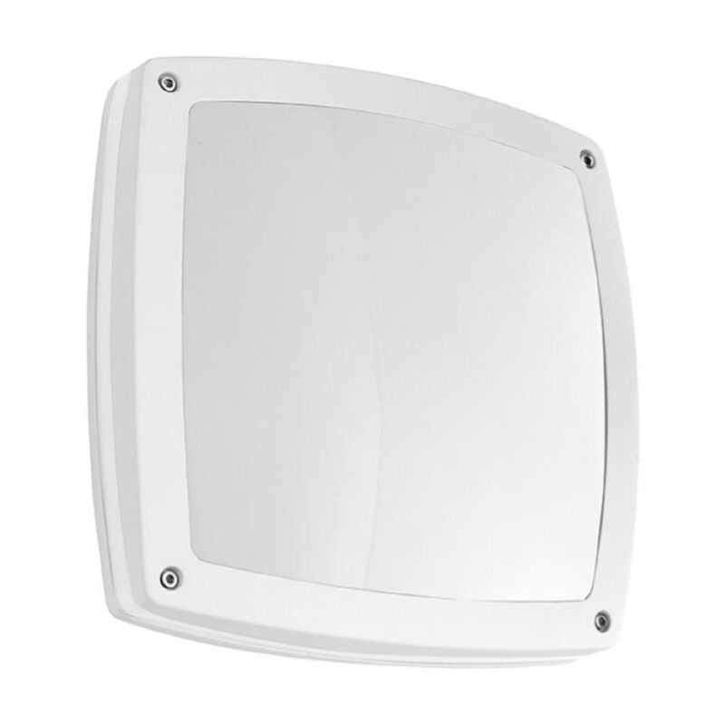 foto del prodotto ondaluce lampada applique per esterni 30x30 cm paris in alluminio bianco