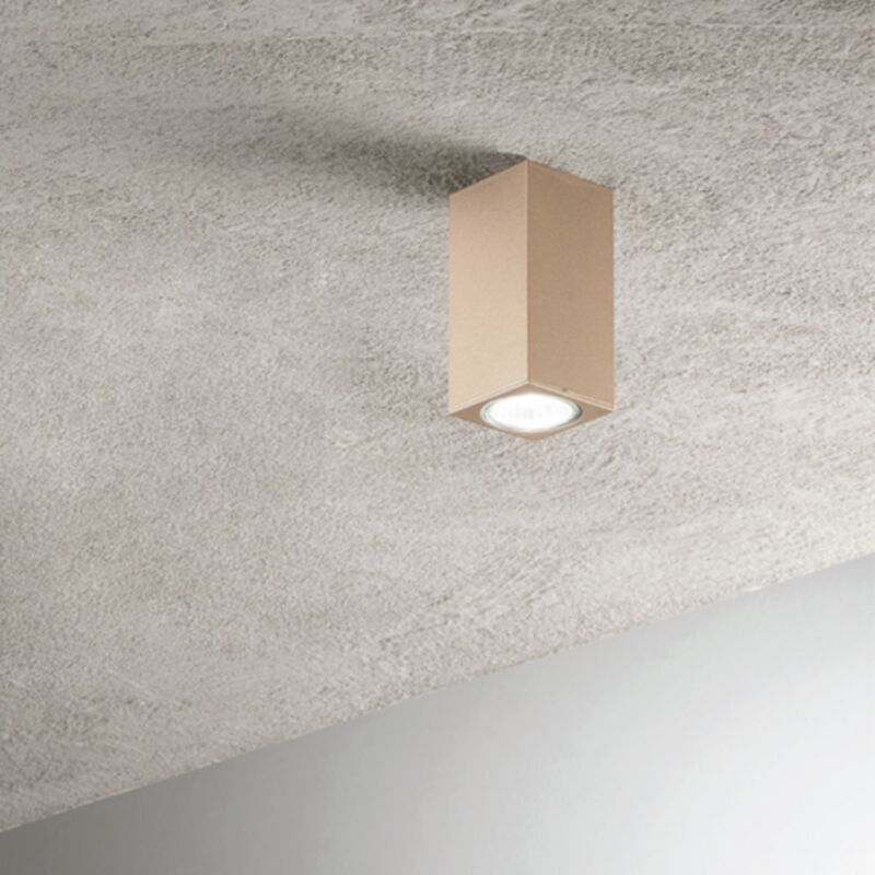 foto del prodotto ondaluce lampada faretto da interno 6x12 cm moderna oro aloa 1 luce gu10