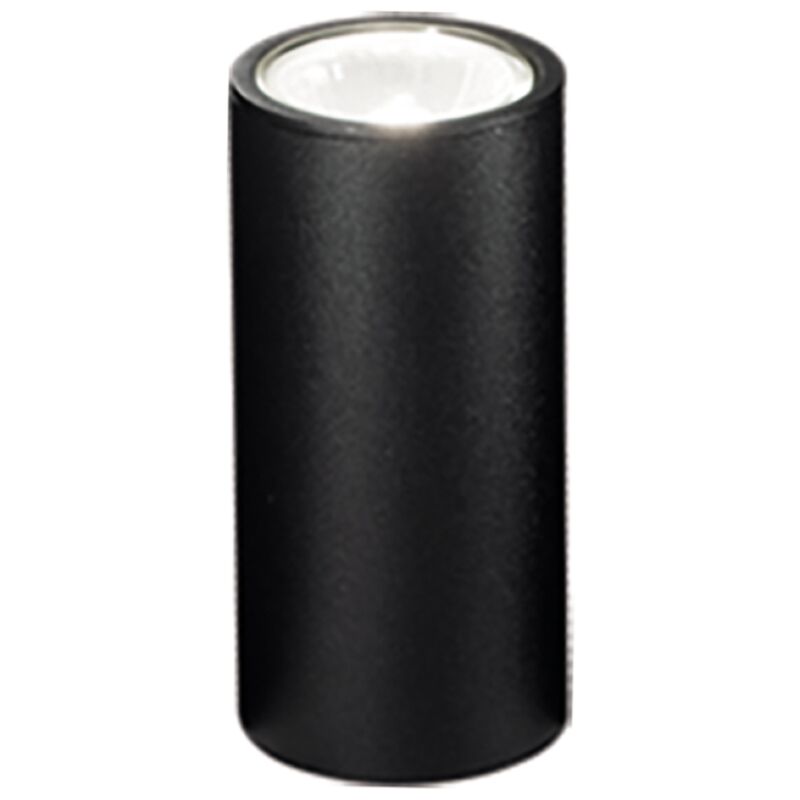 foto del prodotto ondaluce lampada faretto da interno filo in alluminio verniciato 6x12 cm nero