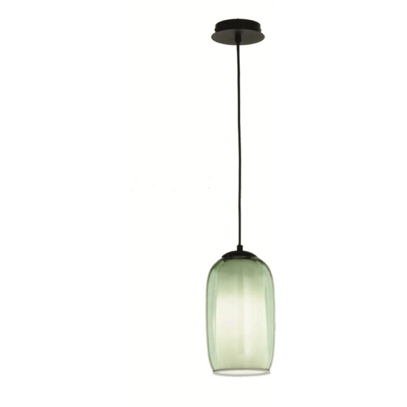 foto del prodotto ondaluce lampada sospensione d15 cm vetro soffiato verde bonnie mod3