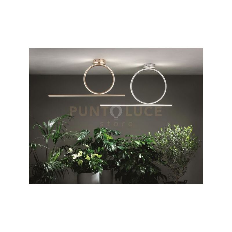 foto del prodotto ondaluce - lampadario a soffitto led acrobat d40 pl.acrobat.40-silver argento